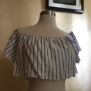 Forever 21 off the shoulder crop top